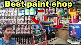 best paint shop in Pondicherry| low price paint shop review Tamilnadu #paintshop #painting  pyvlogs
