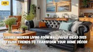 Luxury Modern Living Room Wallpaper Ideas 2025 | Stylish Trends to Transform Your Home D&eacute;cor