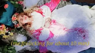 Aurora costume reveal, but this time there is a spinning wheel