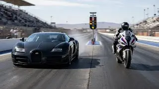 BMW M1000RR Vs Bugatti Veyron SS 0-300 km/h
