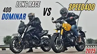2025 Triumph Speed 400 vs Dominar 400🔥 | Drag Race
