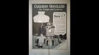 1920's Coleman Quick Lite Lamp