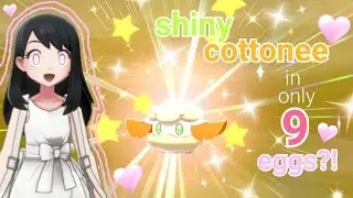 ♡ SHINY COTTONEE - in only 9 eggs?! (pokemon sword) ♡