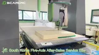 BCAMCNC 5 Axis CNC Router After-Sales Service in Korea | Precision Machinery Support