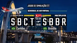 ✈️MSFS 2020  | CARGA AO EXTREMO |🛫 Curitiba/SBCT p/ 🛬 Bras&Iacute;lia | 🛫 CARGOLUX Boeing 747-8 |