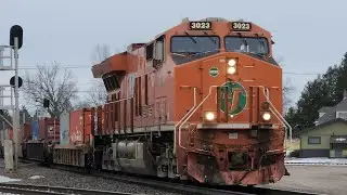 CN 3023 on intermodel in Ladysmith wi with s772 and more with @tylerhays7365 02/01/25