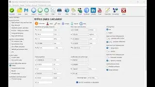 Orifice flow calculation