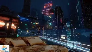 Rainy Night in Chicago of the Future, Relaxing Rain Sounds to Sleep and Relax