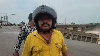 भगवती नगर पुल का देखो हाल ट्रैफिक बंद कल बारिश से हुआ था नुकसान