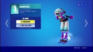 Slalom Style Emote - Fortnite Item Shop January 22, 2022