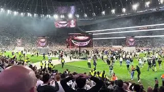Spurs Storm the Pitch #europaleague #Tottenham #Manchesterunited #shorts #arsenal #football