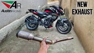 Ns 200 Bs6+ Exhaust Modification 🔥 Installing AR Exhaust In My Ns 200 💥 #ns200 #modified