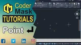 AutoCAD Tutorial [Part 12] - Point (Multiple Points) | How to use Point | Hindi