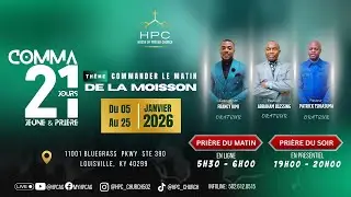 JOUR 19/21: SOIR | COMMANDER LE MATIN - 21 JOURS DE JE&Ucirc;NES ET PRI&Egrave;RES POUR POSS&Eacute;DER 2026.