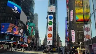 4K NYC Penn Station to PABT Port Authority Bus Terminal with Times Square Tour (Skyscraper Tours 4K)