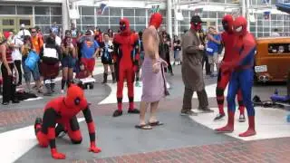 Deadpool Dance Party at Long Beach Comic Con 2015