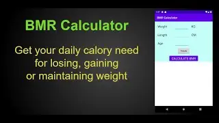 How to use: BMR Calculator by PR