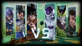 Trunks Vegeta Goku vs Frieza cell Kenshiro Jump force gameplay for pc