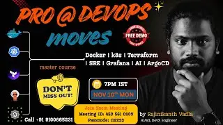Pro @ DevOps Moves | Free 3-Day Demo Classes | Docker, Kubernetes, Terraform SRE #RajinikanthVadla
