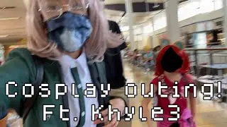 Going to the mall in Chiaki Cosplay. | Danganronpa cosplay outing