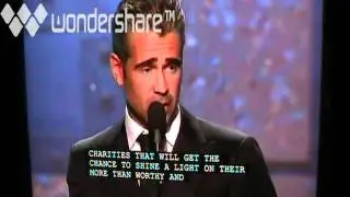 2011 American Giving Awards - Colin Farrell Receiving Gift