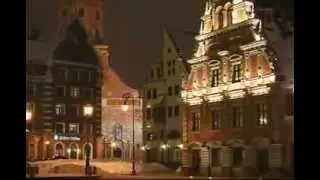 Вечерняя Рига зимой (Riga in winter at night)