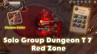 Albion Online PVE - Solo Group Dungeon Tier 7 Red Zone Shadow Caller POV  Gameplay