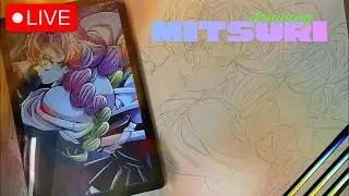 Can I Draw Mitsuri Perfectly? (Live) #anime #mitsuri #art #demonslayer #kny