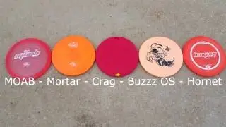 Overstable Midrange Disc Golf Comparisons - MOAB - Mortar - Crag - Buzzz OS - Hornet