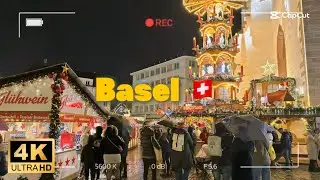 Basel Christmas Market 2025 🎄🇨🇭 | 4K Walking Tour 