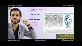 Trigonometry formulas class 9
