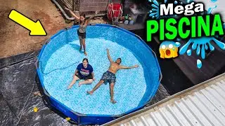 CONSTRUIMOS UNA PISCINA GIGANTE EN EL PATIO DE LA CASA CHOL EMOCIONADA