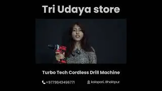 Unboxing Review Cordless Turbo Tech Drill Machine with Tools and dual battery set