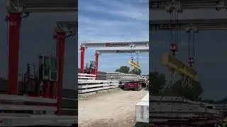 Loading precast.