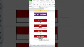 ISPMT Function in Excel | Check Interest Payment in Excel