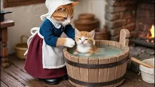 Surviving the Cold | Cat Family Winter Life in the 1800s ❄️🐾