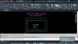 HOW TO MARK CLOUD BY REVCLOUD in AutoCAD