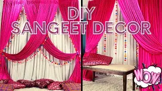 DIY Sangeet Backdrop | 2 Simple & Easy Interchangeable Designs | Sangeet Decor | Unforgettable Decor