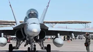 Red Flag-Nellis 25-2 | USMC F/A-18C Hornets Launch from Nellis AFB (2025) #subscribe #aviation