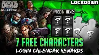 TWD RTS: 7 FREE Characters! Weapon Crate! Login Calendar Rewards! The Walking Dead: Road to Survival