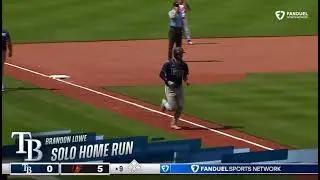 Brandon Lowe's 18th home run of the 2025 season