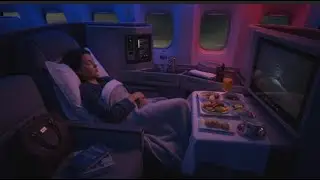 Relaxing Airplane Cabin White Noise | Soothing Flight Ambience for Deep Sleep, Study & Stress Relief