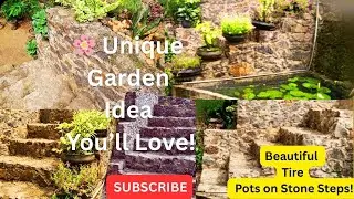 &ldquo;DIY Tire Flower Pots 🌸 | Beautiful Garden Decoration Idea for Stone Steps (Easy Tutorial)&rdquo;