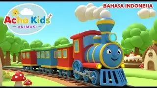 Kereta Api Warna-warni | Lagu Anak Ceria Animasi Seru