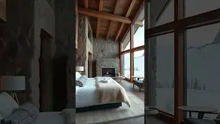 Exclusive Scandinavian Luxury Bedroom | Modern Winter Lodge Retreat