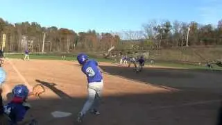 Jake Danyluk OC Thunder 12u Home Run vs Monroe Crusaders 10 25 2014