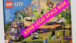 [ASMR] NO TALKING LEGO build of the Space Ride Amusement Truck for relaxation and rest. Set #60313.