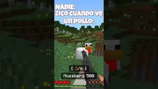 ZICOTOPS CUANDO VE UN POLLO:   #fyp #funny #minecraft #survival