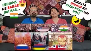 Holi Celebration In Different Countries | HOLI Celebration | Indian American Reactions !
