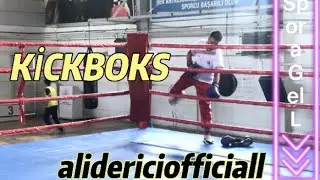 Ringte Kickboks &Ccedil;alışması    #boks #muaythai #online #ders #eğitim #kick #d&ouml;v&uuml;şsanatları